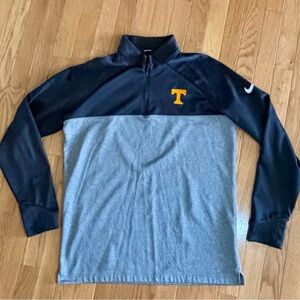 Nike Golf Tennessee Volunteers Men's Black Gray 1/4 Zip Long Sleeve Fleece M